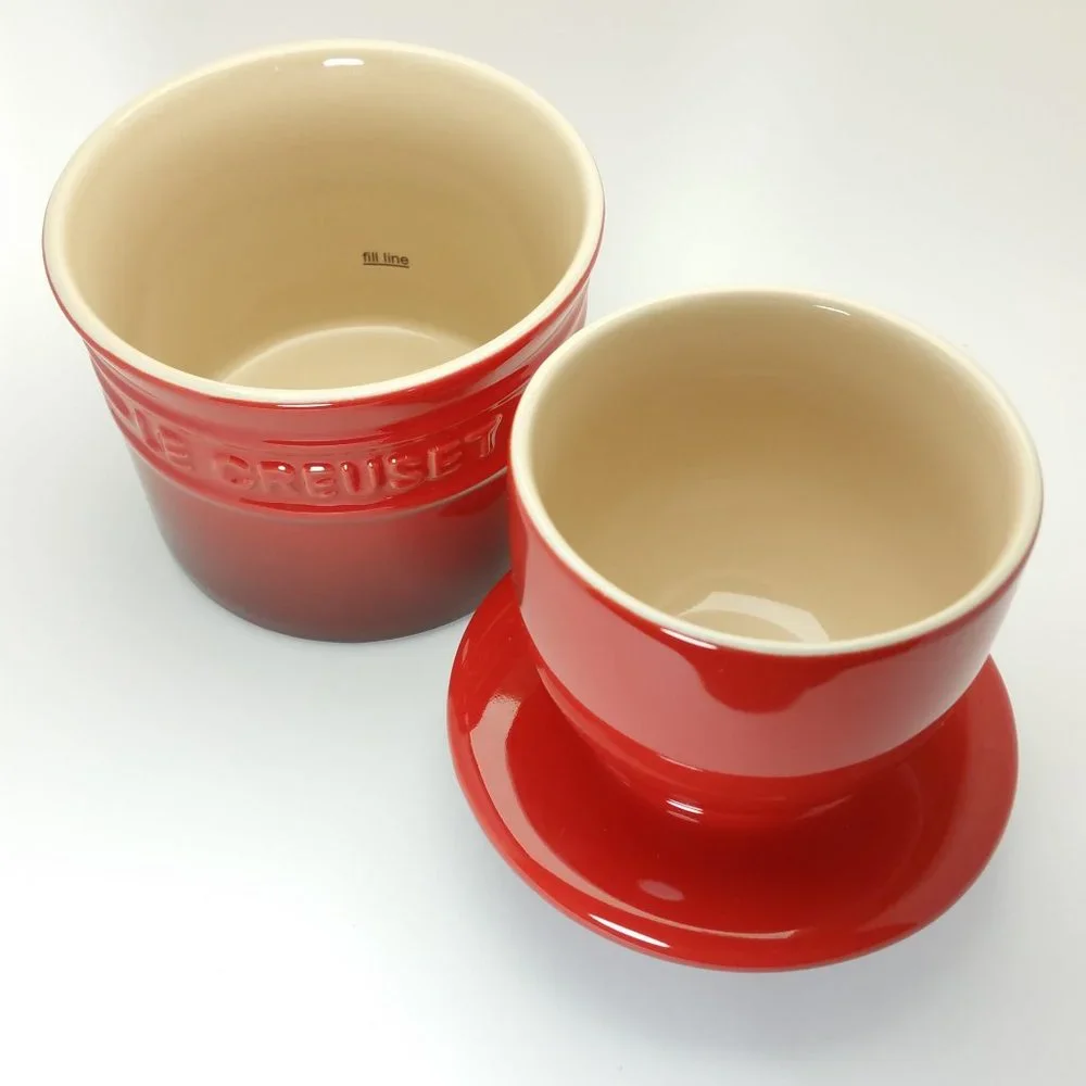 Le Creuset Butter Crock in Cerise